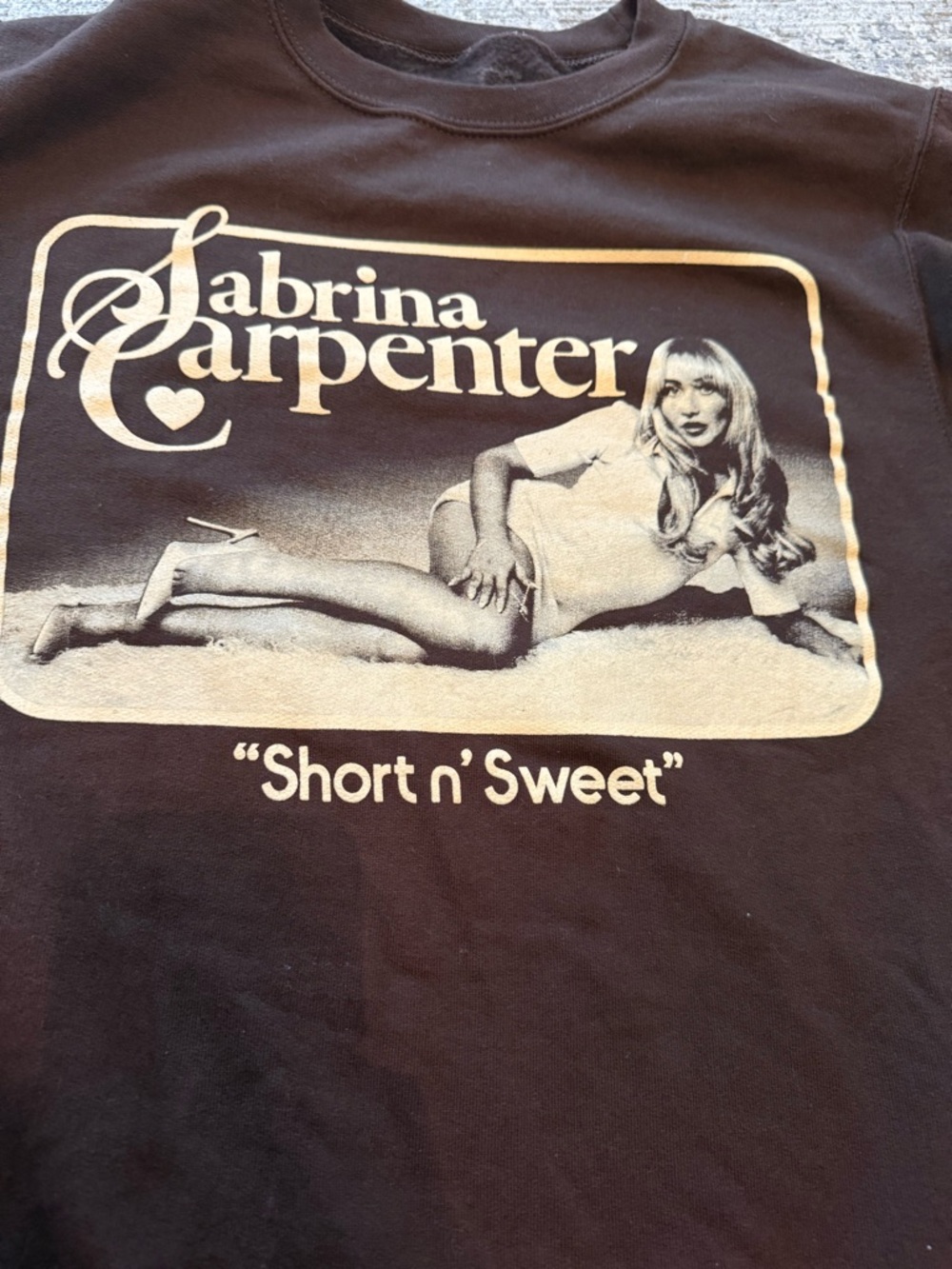Sabrina Carpenter Sweatshirt from Tour. Worn three times.
